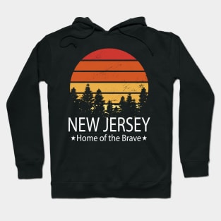 New Jersey, Home of the brave, New Jersey State Hoodie